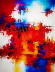 Abstract colorful background with splashes. Generated AI
