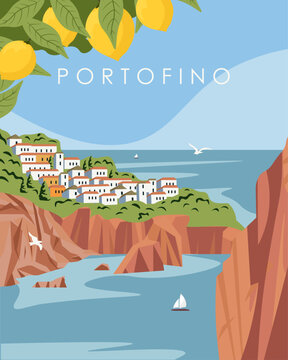 Portofino Italy poster.