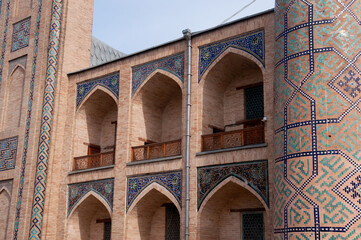 Fototapeta na wymiar Madrasah Kukeldash in Tashkent, Uzbekistan. Details