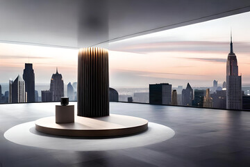 a mock up podium for perfume  presentation abstract minimal concept showcase geometricpaste colors