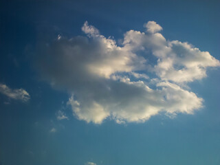 Photo of a blue sky with clouds