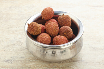 Sweet juice lychee tropical fruit