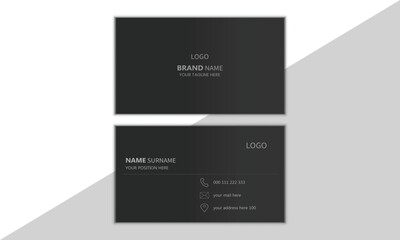 Marketing Simple, Creative & modern Business Card Template Layout.Luxury business card design template. Visiting card for business and personal use. Vector illustration design.