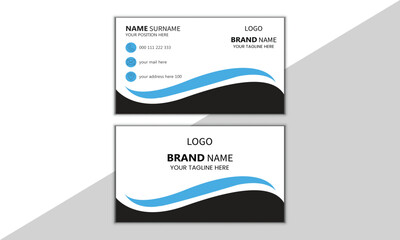 Marketing Simple, Creative & modern Business Card Template Layout.Luxury business card design template. Visiting card for business and personal use. Vector illustration design.