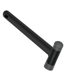 Curved hammer tool, vector illustration