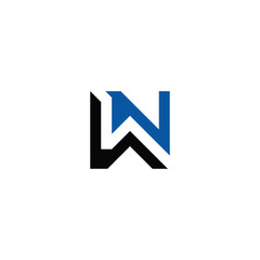 Letter W logo design vector with modern creative idea concept