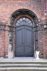 Door of the church in Nikiszowiec in Katowice