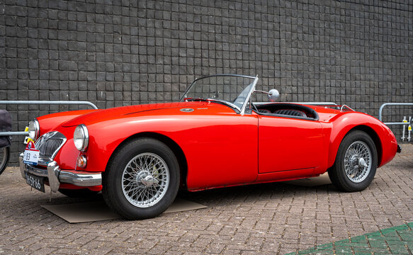 Lelystad, The Netherlands, 18.06.2023, Retro car MG MGA 1600 Mark II from 1961 at The National Oldtimer Day