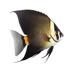 Angel fish isolated on transparent background