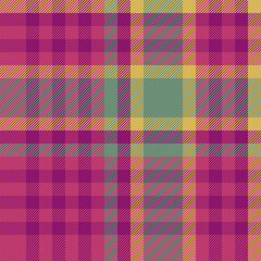 Plaid pattern vector of tartan seamless check with a fabric background texture textile.