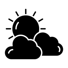 Clouds And Sun Icon