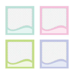 Cute simple photo call poster design, vector illustration of photo frames