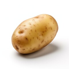 potatoes isolated on white background