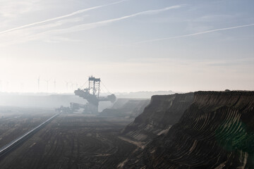 Open pit Hambach lignite mine