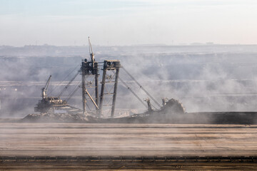 Open pit Hambach lignite mine
