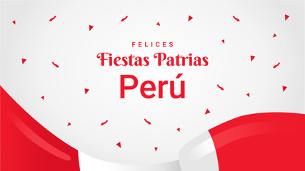 peru independence day background template