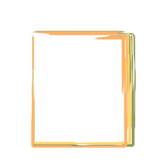 hand drawn colorful rectangles. vector colored pencil design element