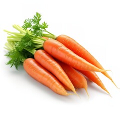 carrots isolated on white