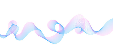 Abstract technology and science flowing wave lines background. Design used for technology, science, banner, template, wallpaper, business and many more.