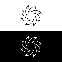 Circle vector logo template illustration design