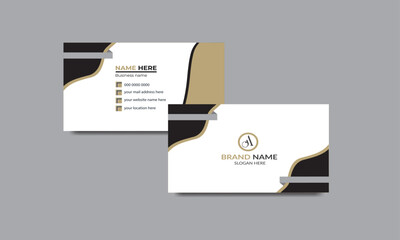 Unique, luxury and modern visiting card, name card and business card template.