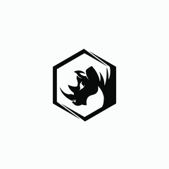 black and Rhino logo