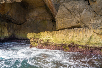 Malta, near the habour of Wied iz-Zurrieq entrance of the beautiful blue caves. The Blue Grotto