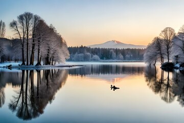 sunrise on the lake