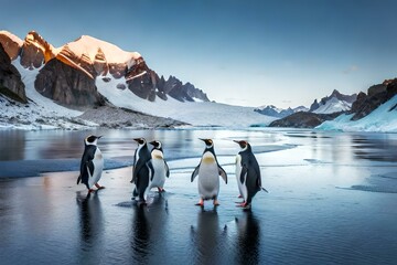 penguins in polar regions