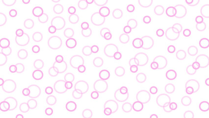 Pink circles on the white background 