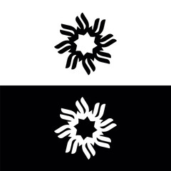 Circle vector logo template design . Circle icon logo