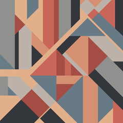 Abstract geometric background illustration with various rectangles and triangles