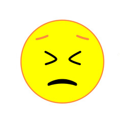 emotion emoji cute yellow sad
