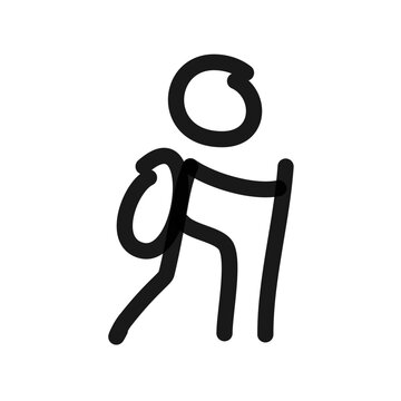 hiker doodle