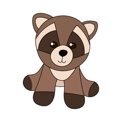 raccoon vector character cute vector
