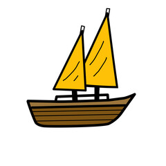 Boat Ship Logo Icon Design Vector Illustration