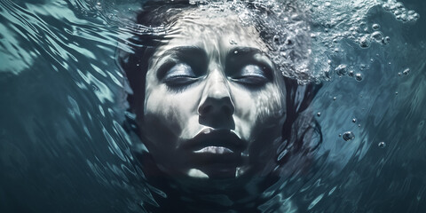 He joyfully splashed in the blissful ocean waves, content and carefree.