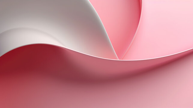 a modern elegant female wallpaper design, pink waves, ai generated image