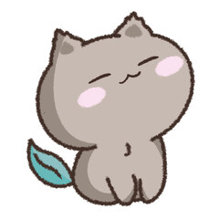 CHOCO elements cat with leaf tail