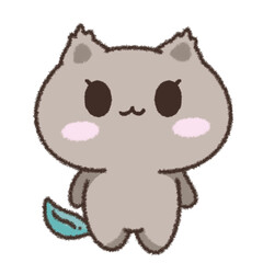 CHOCO elements cat with leaf tail