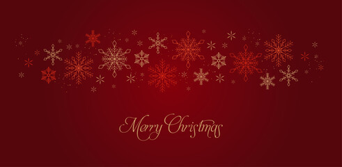 beautiful christmas balls banner with text space