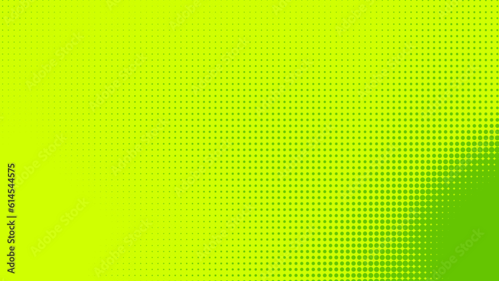 Poster dots halftone green color pattern gradient texture with technology digital background. dots pop art 