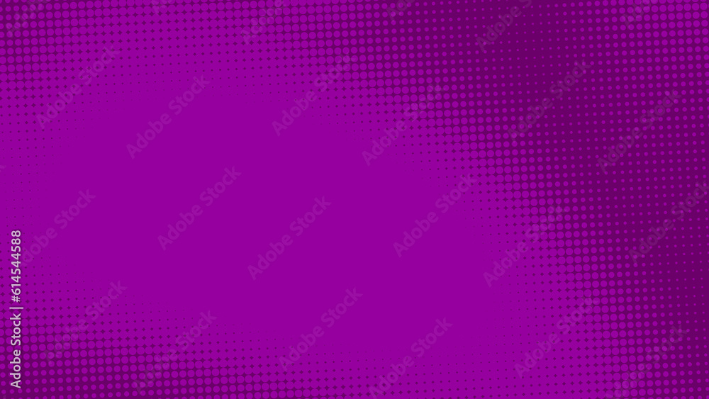 Poster abstract dots halftone purple color pattern gradient texture background.