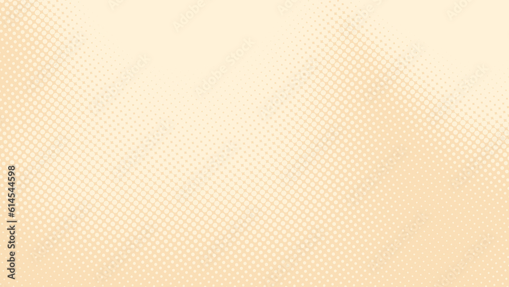 Poster abstract dots halftone brown color pattern gradient texture background.