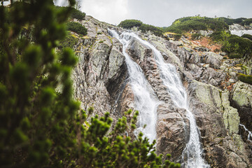 Mountain waterfall 