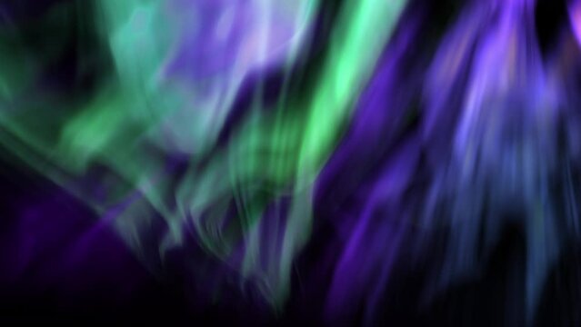 Aurora Radiance Animation Green and Purple Loop