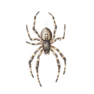 spiders lair isolated on a transparent background, generative ai