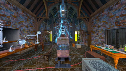 研究室内の風景