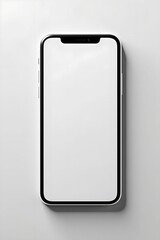 Phone mockup - clipping path, Studio shot of smartphone with blank white screen for web site design, app for mobile phone and advertisement