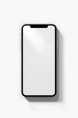 Phone mockup - clipping path, Studio shot of smartphone with blank white screen for web site design, app for mobile phone and advertisement